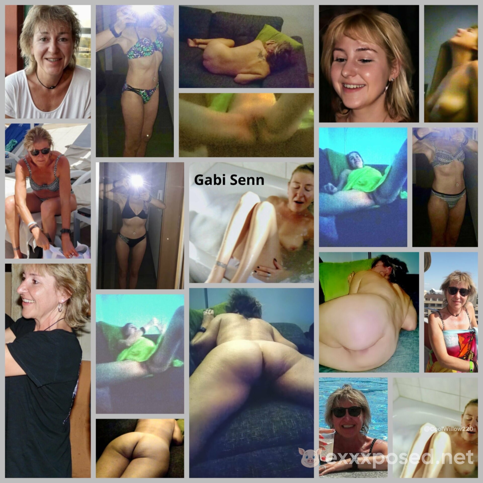Gabi Senn unaware exposed webslut