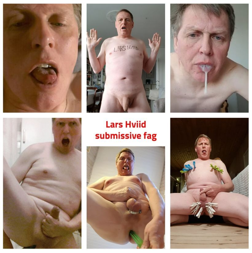 nude collage fag Lars Hviid named and kinky