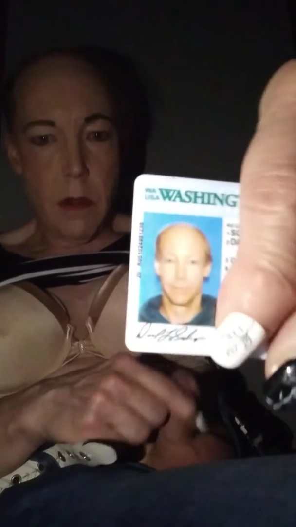 Bob Sodergren is David Sodergren wigless in a gloryhole booth masturbating drivers license share