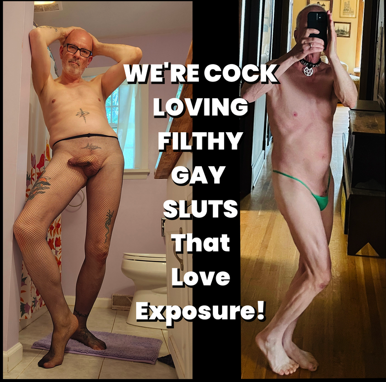 two faggot cocksuckers exposing