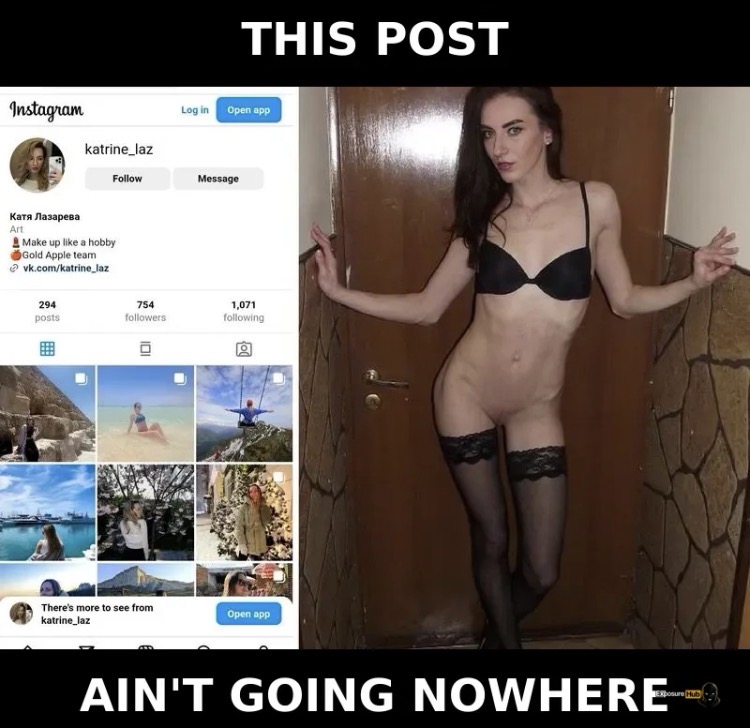 Katya Lazareva fully doxxed showing her cunt