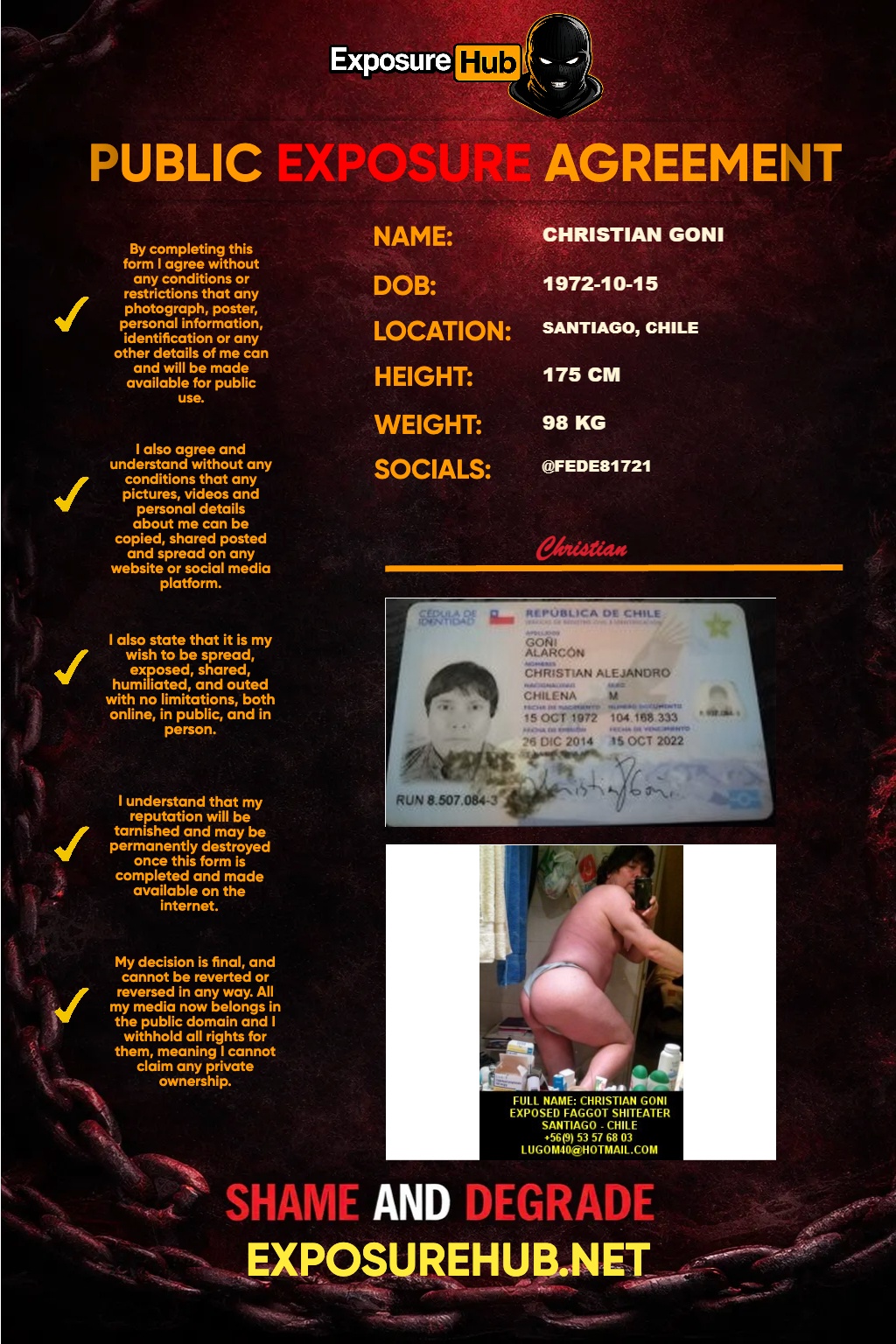 christian goni exposed faggot PEA