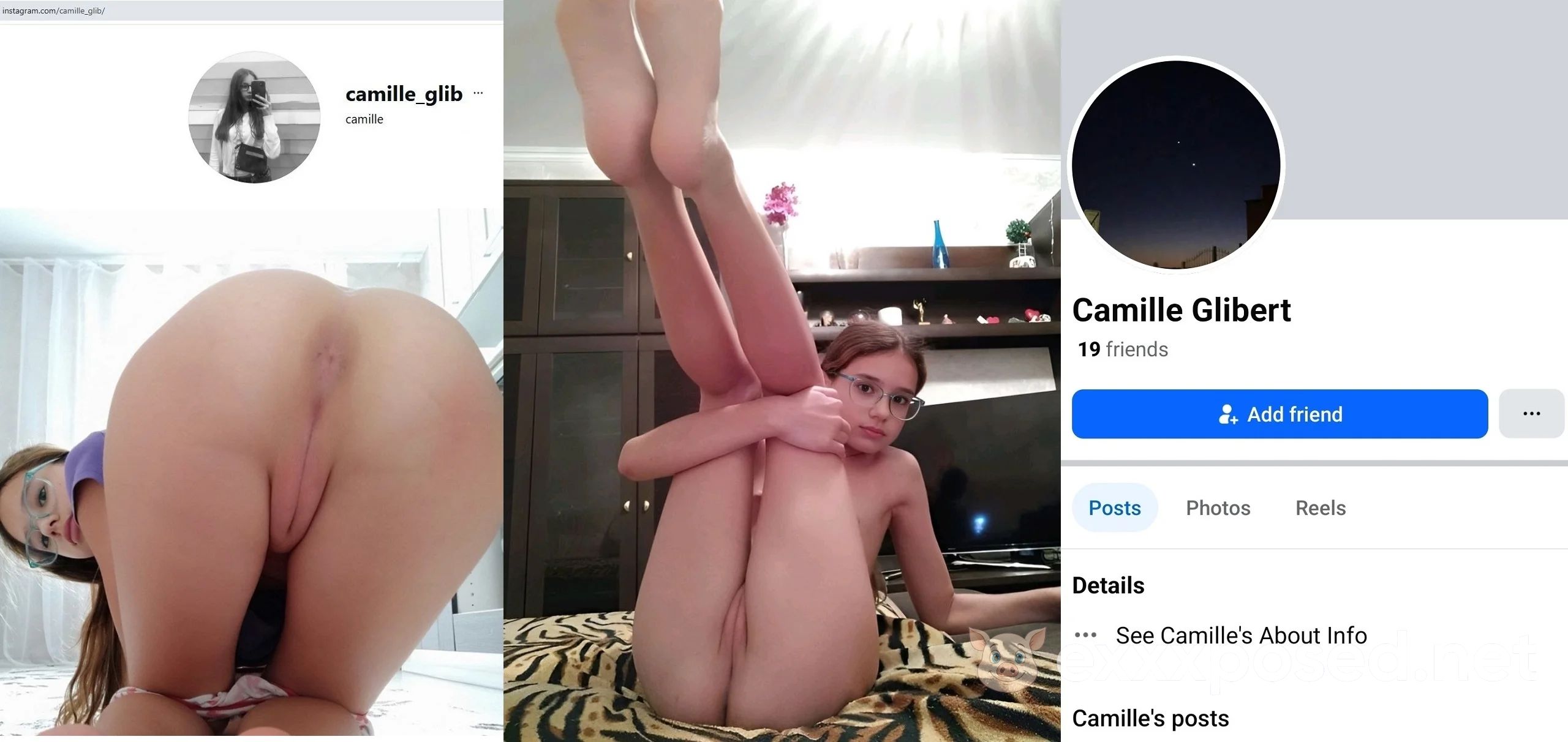 webslut Camille Glibert wants you dickpics