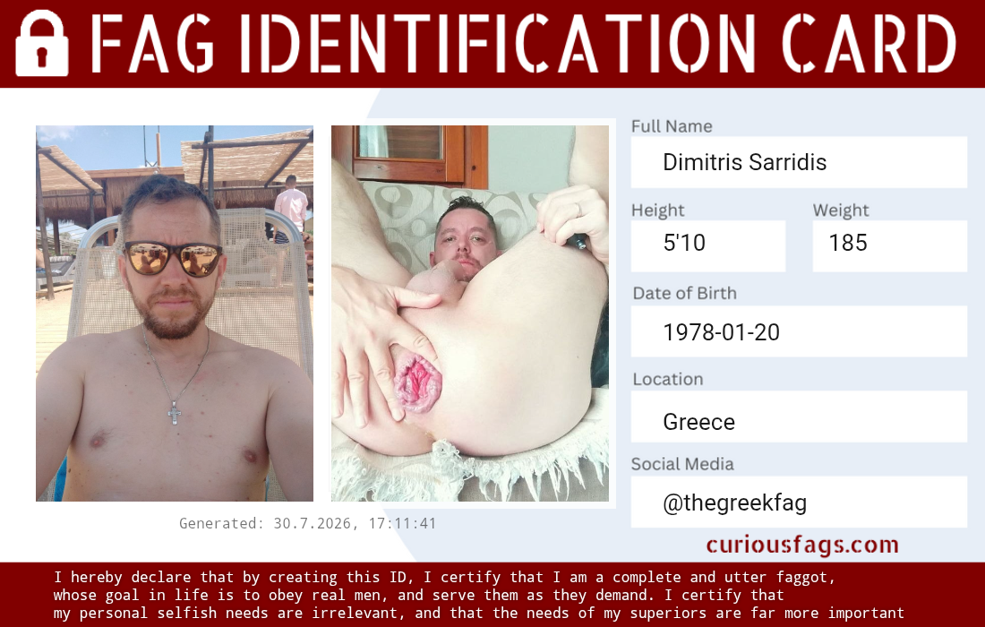 Faggot dimitris sarridis loves exposure 