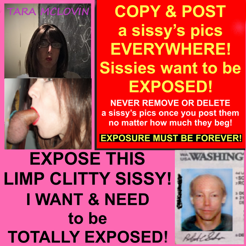 Expose This Limp Dick Sissy Tara McLovin aka Bob Sodergren
