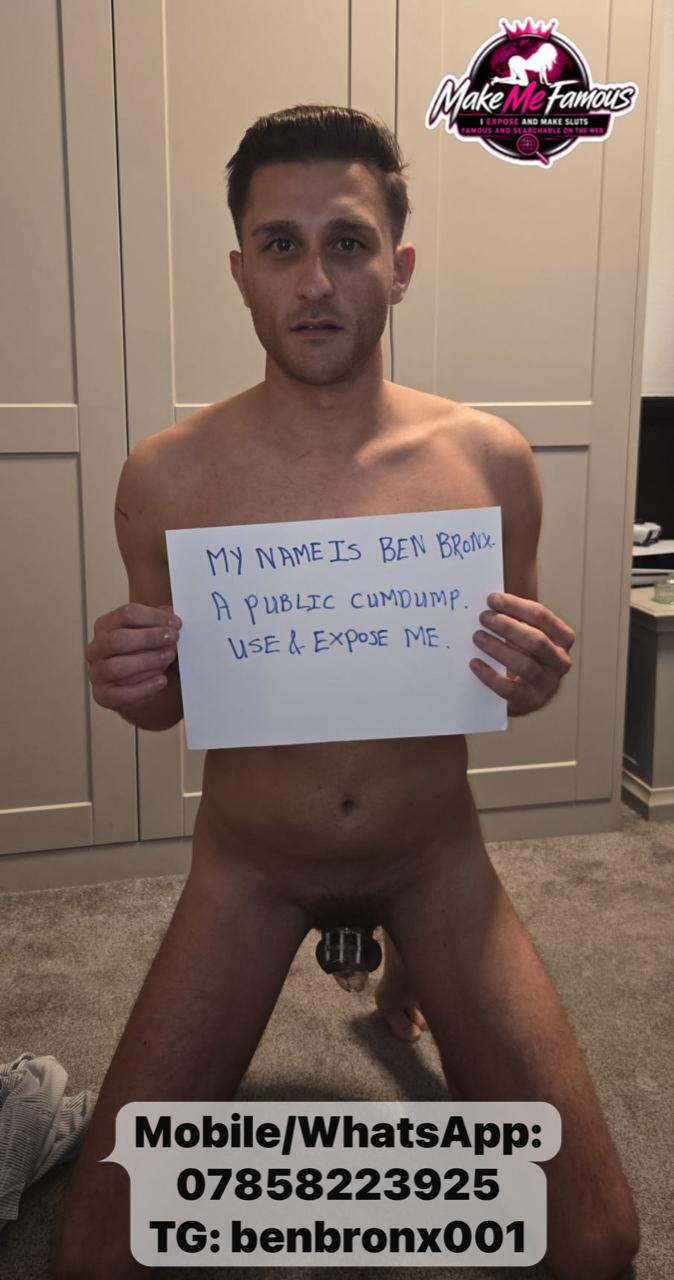 EXPOSED UK PUBLIC CUMDUMP BEN BRONX