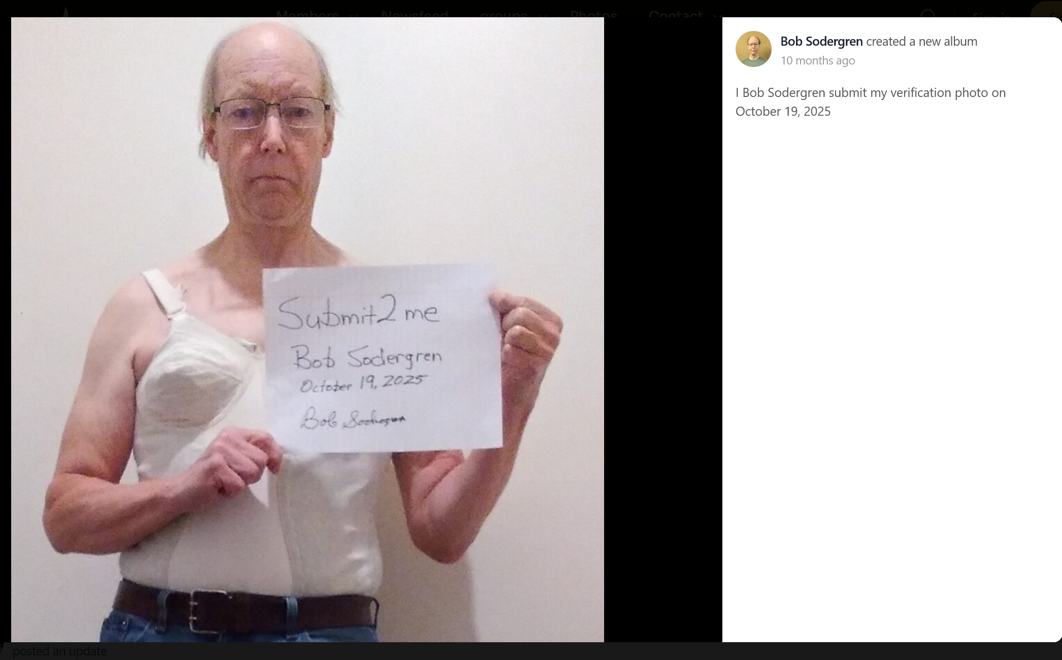 Bob Sodergren – Submit2me.com varification