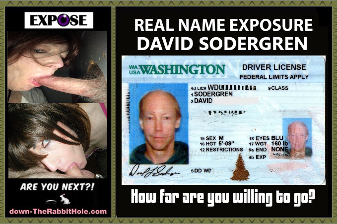 Down TheRabbitHole Exposure David Sodergren aka Bob Sodergren, Tara McLovin and tacomasissyfag