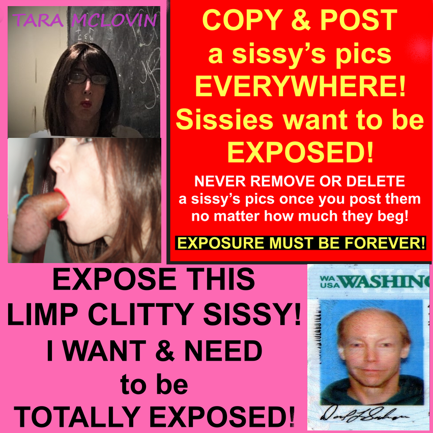 Expose This Limp Dick Sissy Tara McLovin aka David Sodergren
