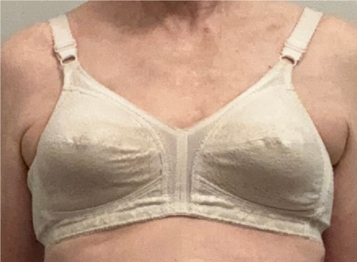 Playtex Bra with Spanette nipples showing high rubber content smell aroma sissy big tits