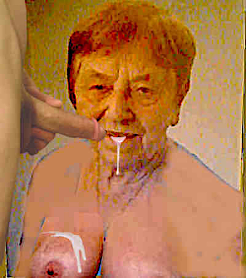 Maik Hüttner: so, Mutti Ruth Hüttner.heute wichse ich dich zur Sperma-Hure! Und schluck ALLES!!!