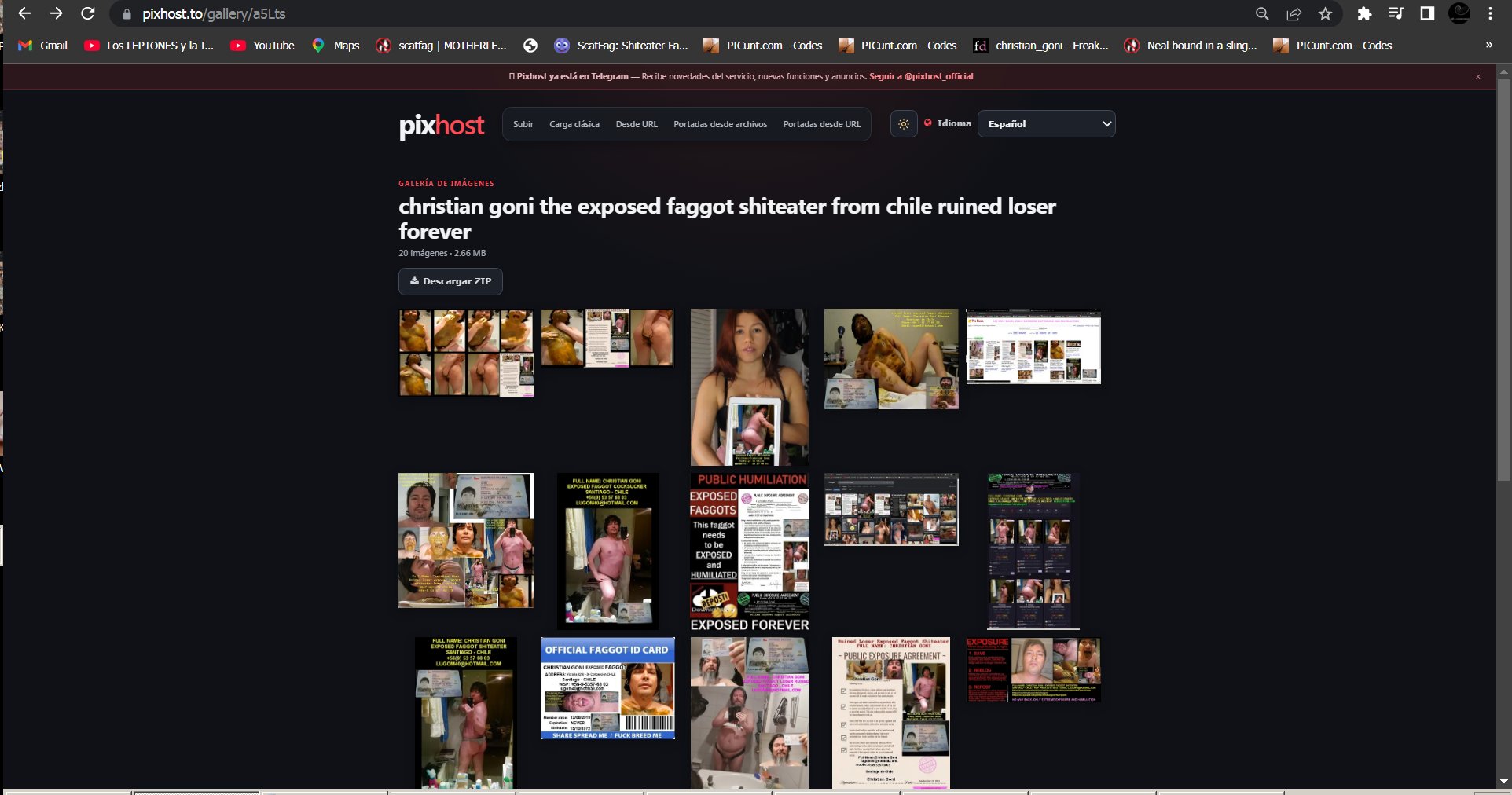christian goni ruined loser exposed faggot shiteater PIXHOST