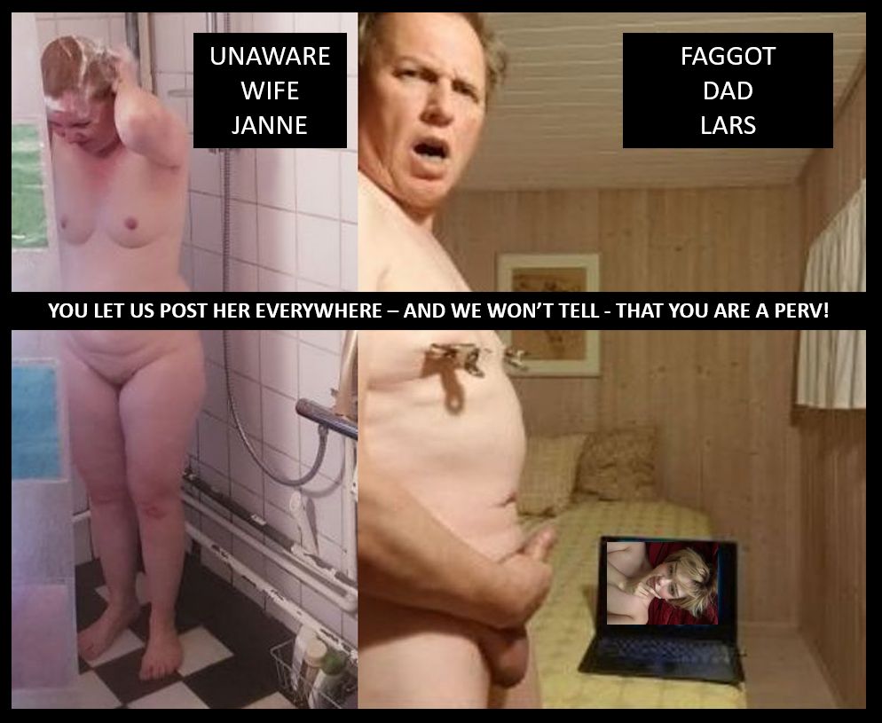 Faggot Lars Hviid and his unaware wife Janne exposed