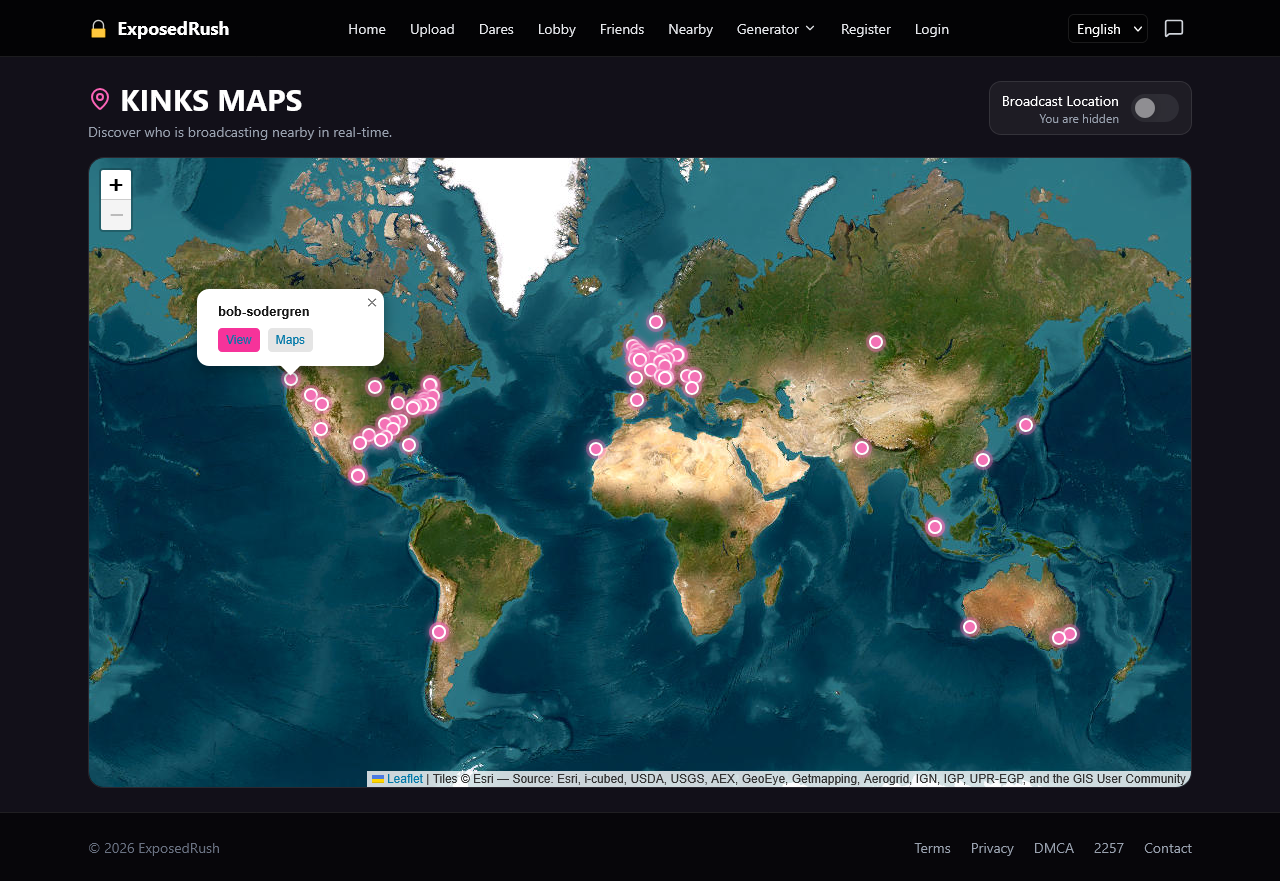 LOCATION REVEAL Nearby Kink Map ExposedRush Mr Sodergren
