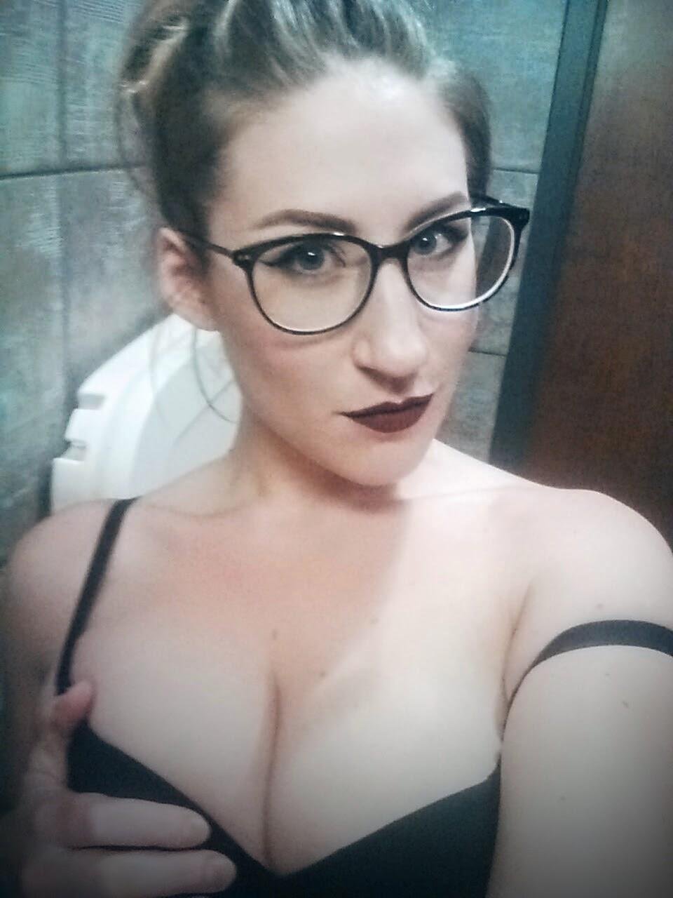By popular demand, glasses. 