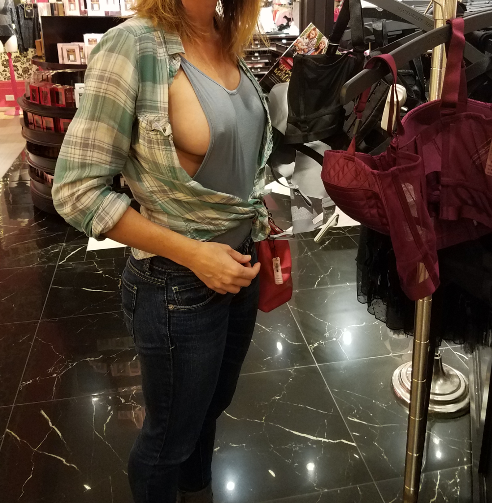 Out shopping with the wife.