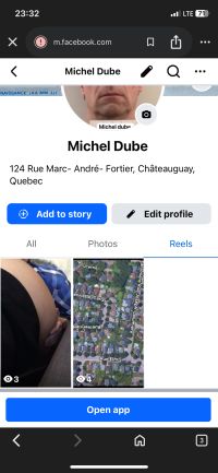 Michel dube Facebook account exposed